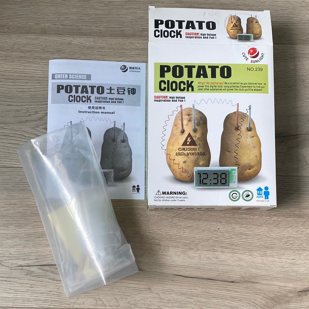 3/$20 Potato Clock Science Kit BNIB